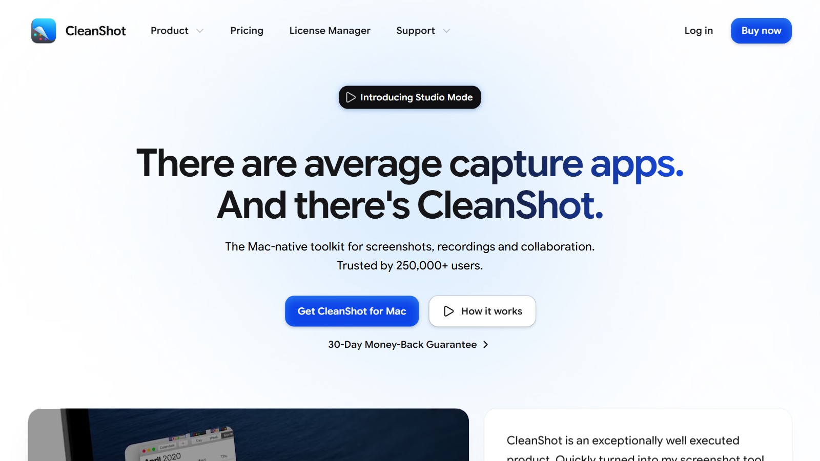 CleanShot X preview