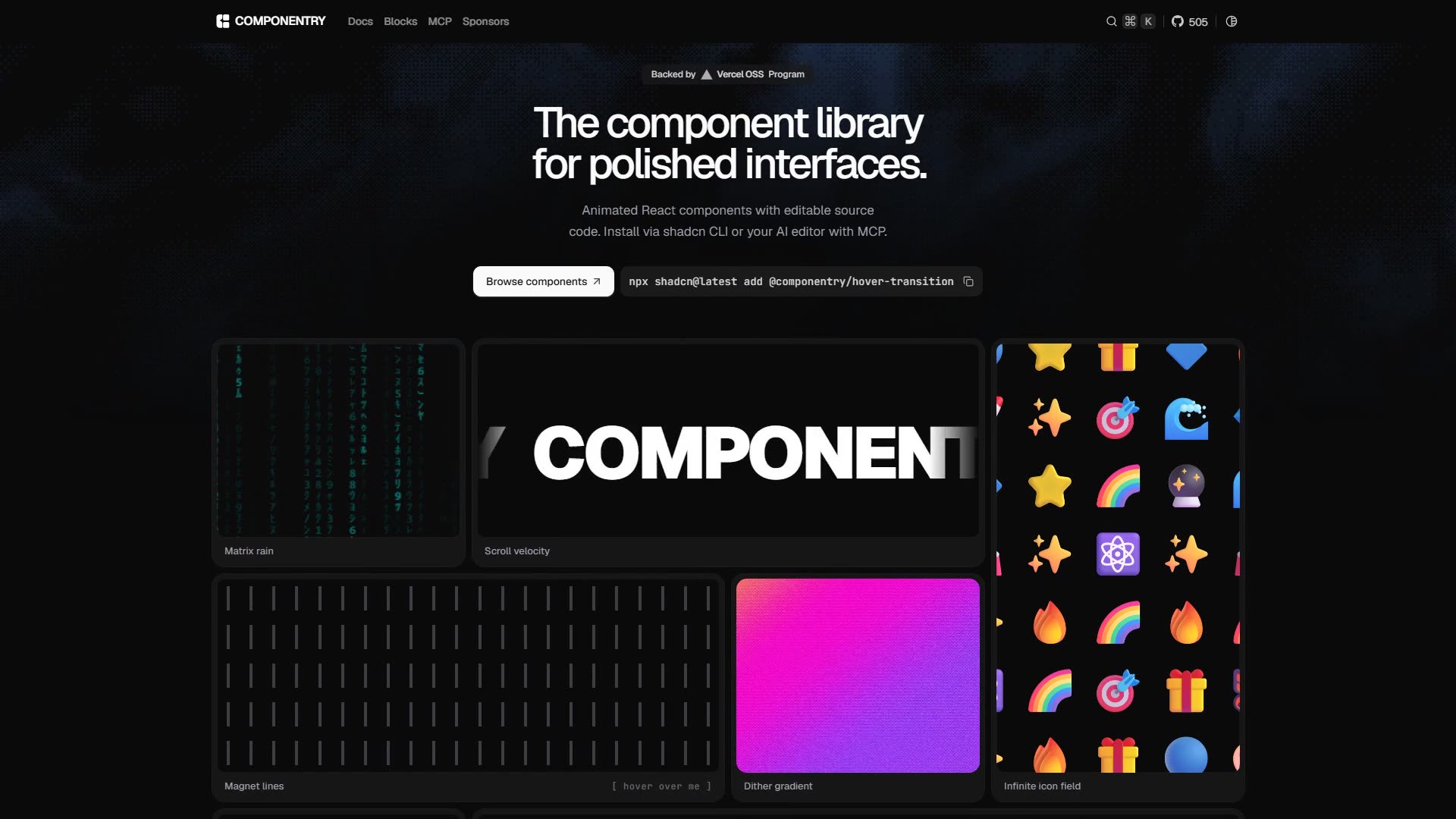 Componentry preview
