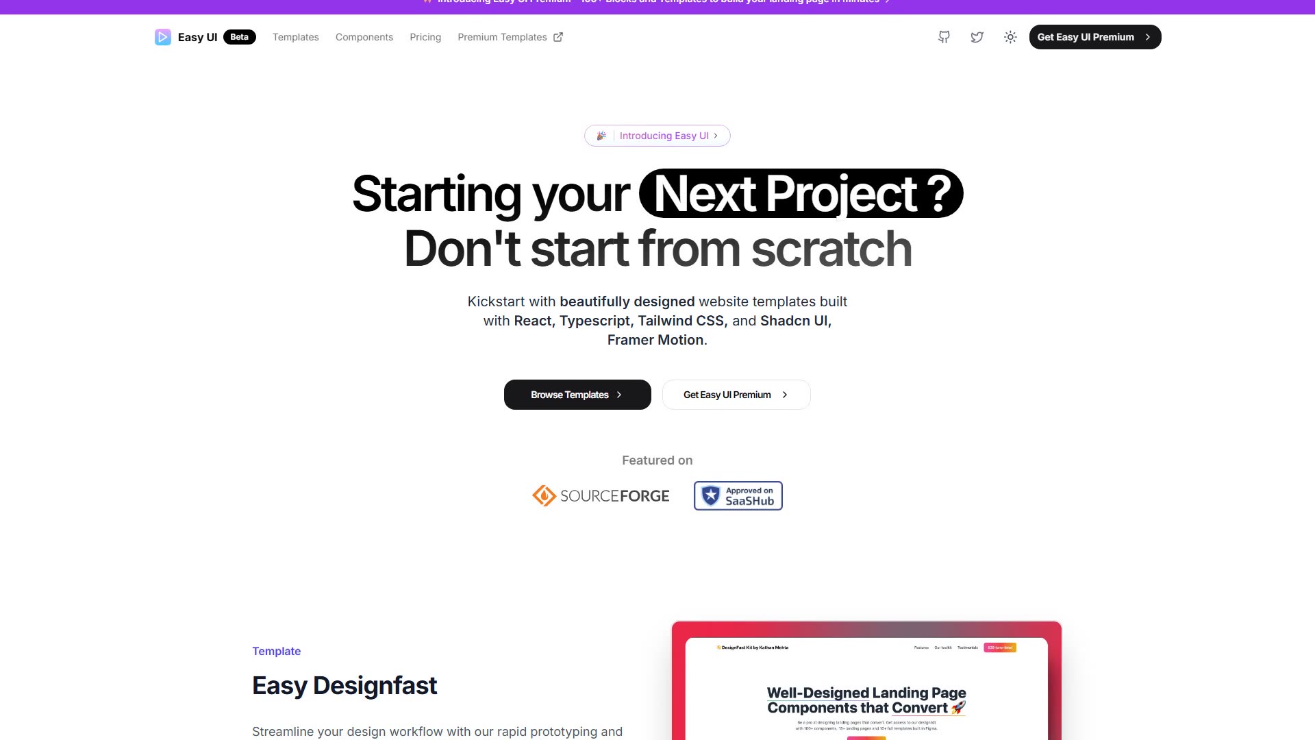 Easy UI preview