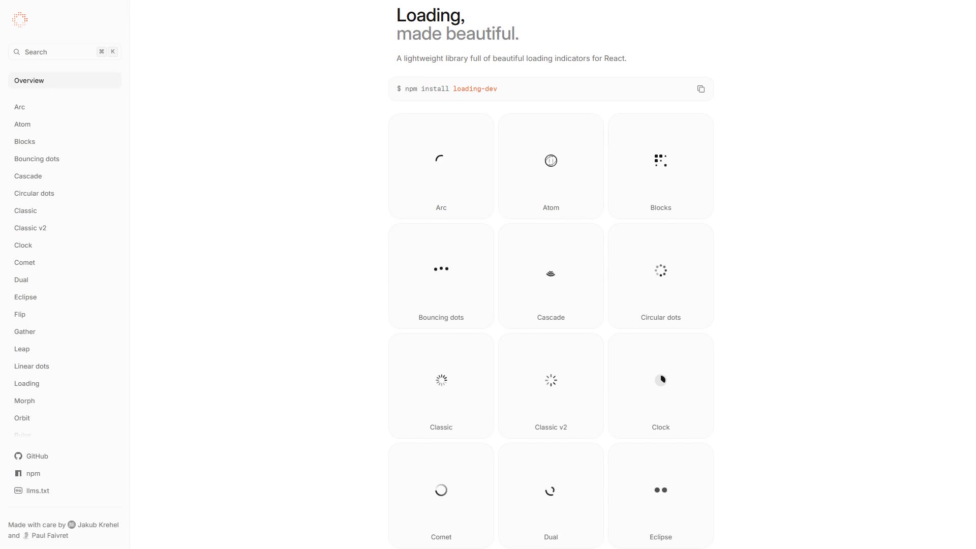 loading.dev preview
