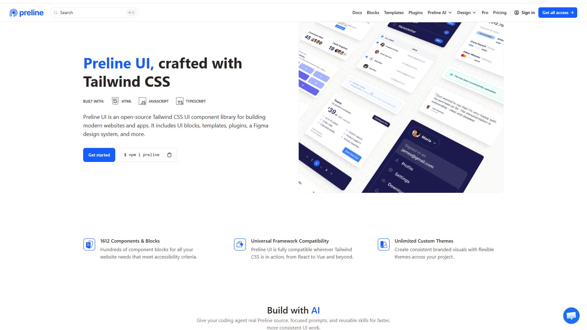 Preline UI preview