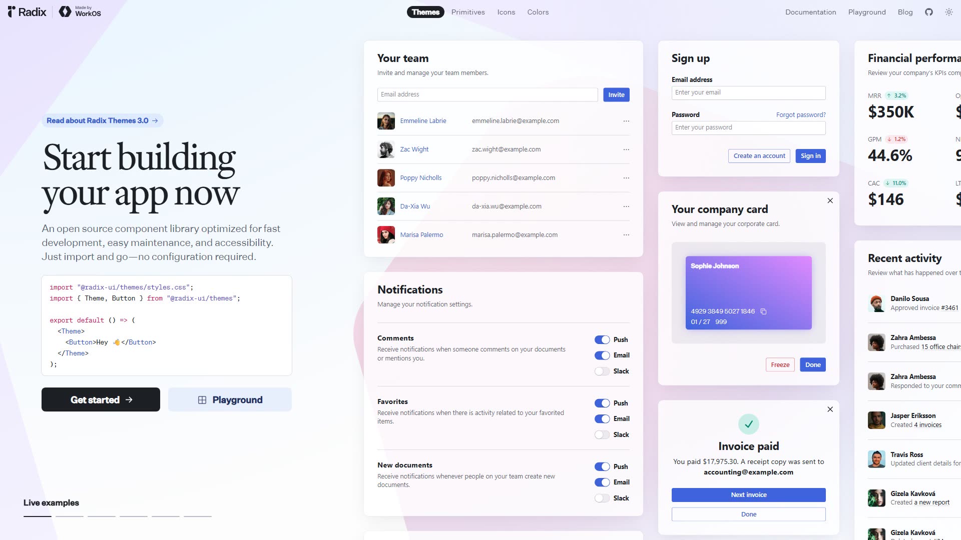 Radix preview