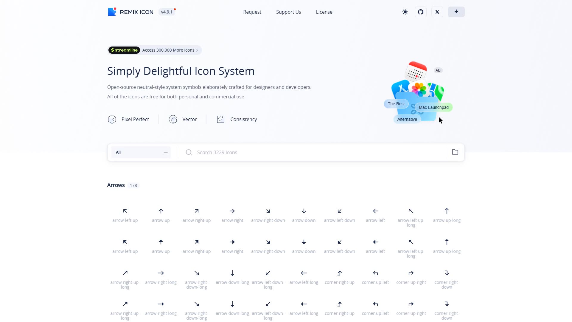 Remix Icon preview