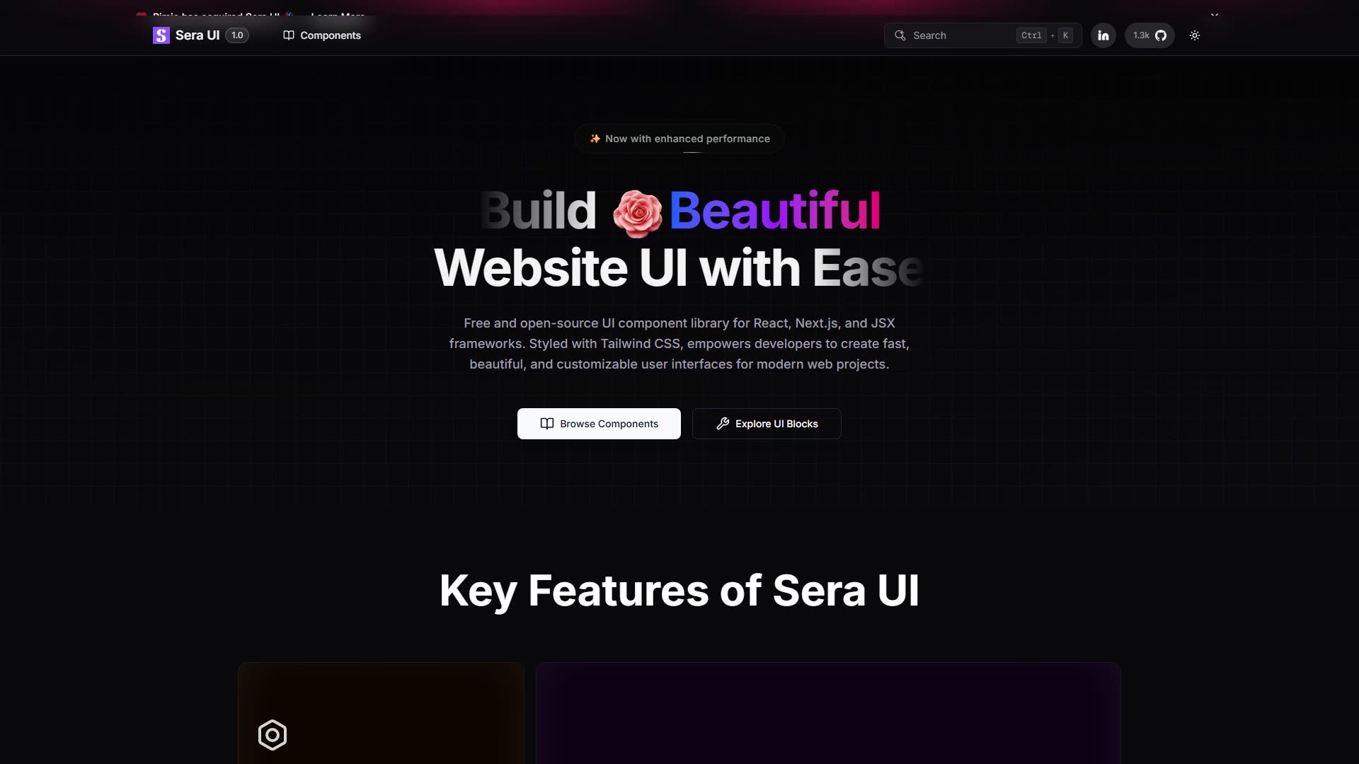 Sera UI preview