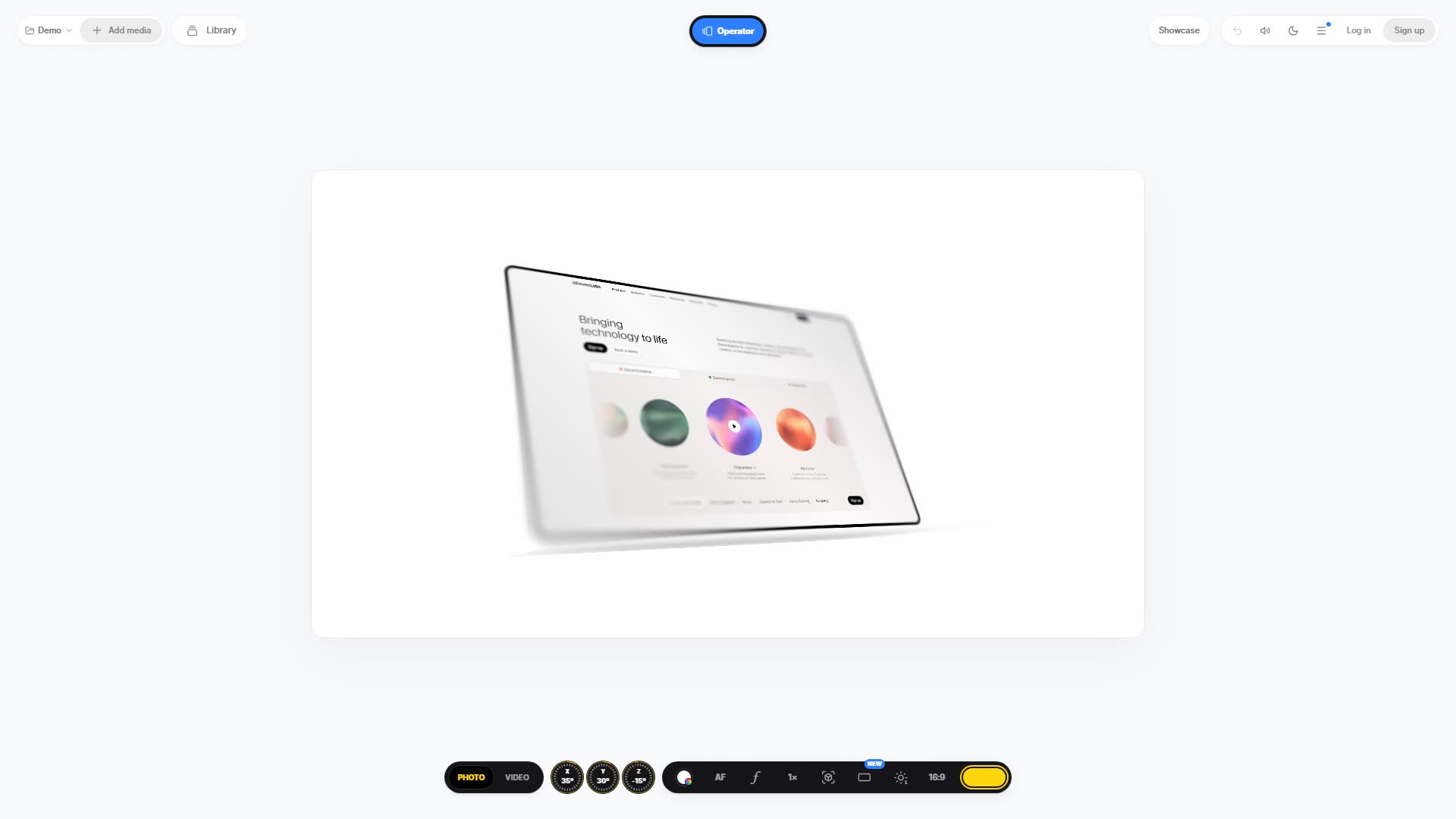 ui.camera preview