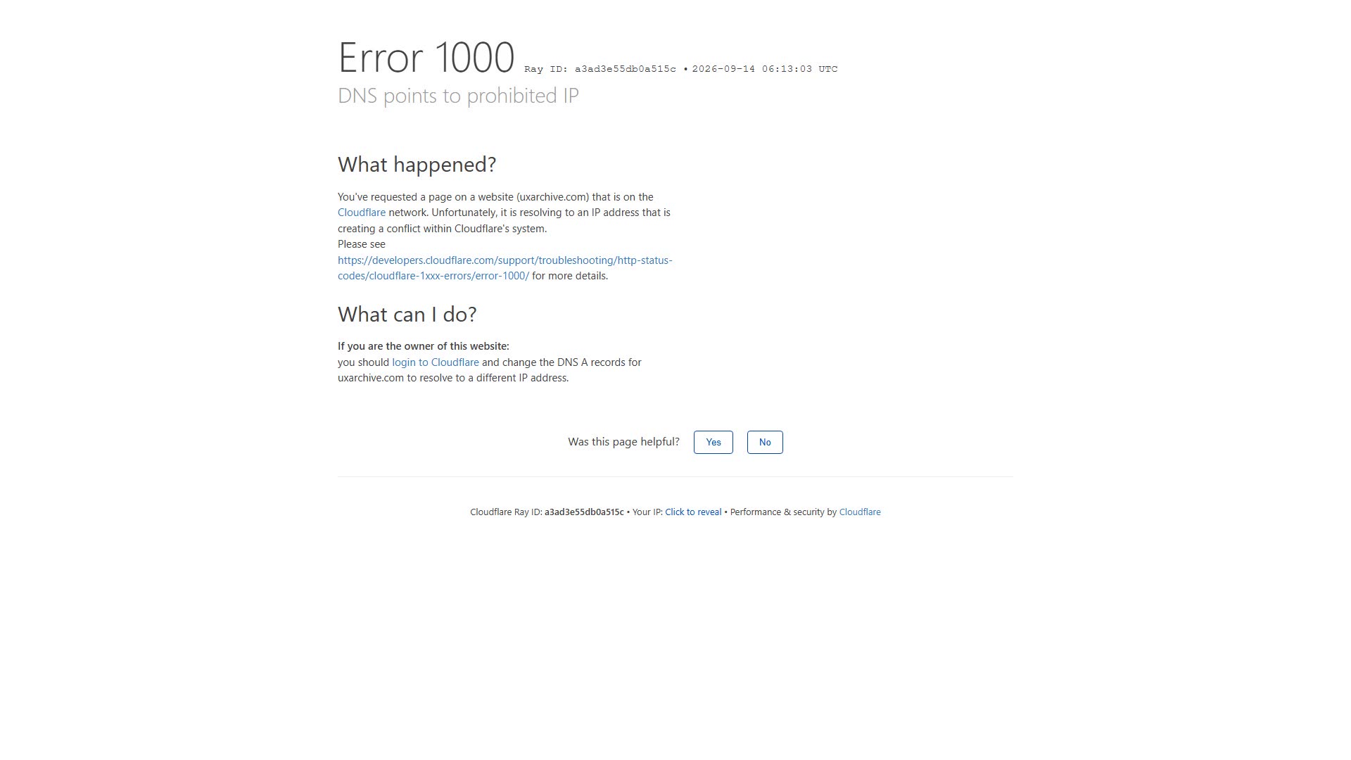 UX Archive preview